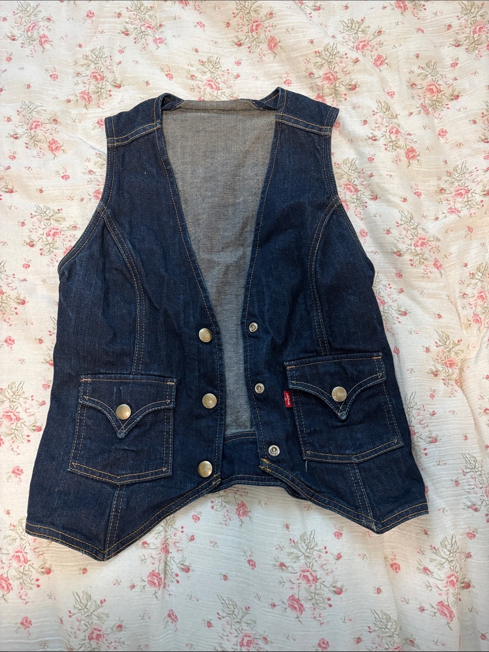 Dark Wash Levi’s Denim Vest